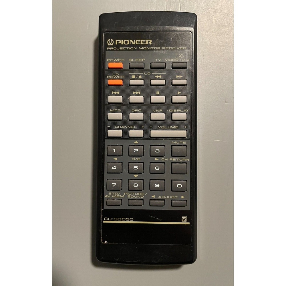 Pioneer CU-SD050 Projection Monitor‎ Receiver Remote Control Tested